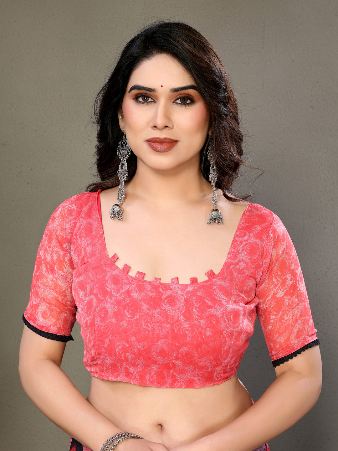 Leaf Print Designer Saree