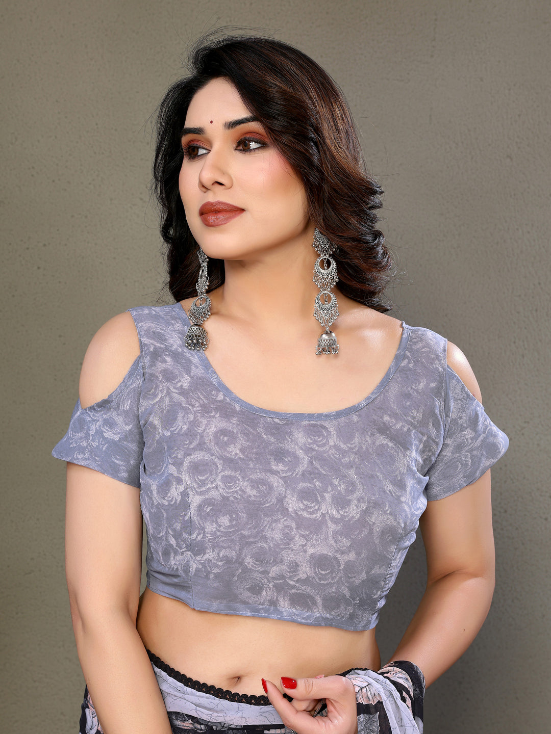 Leaf Print Designer Saree