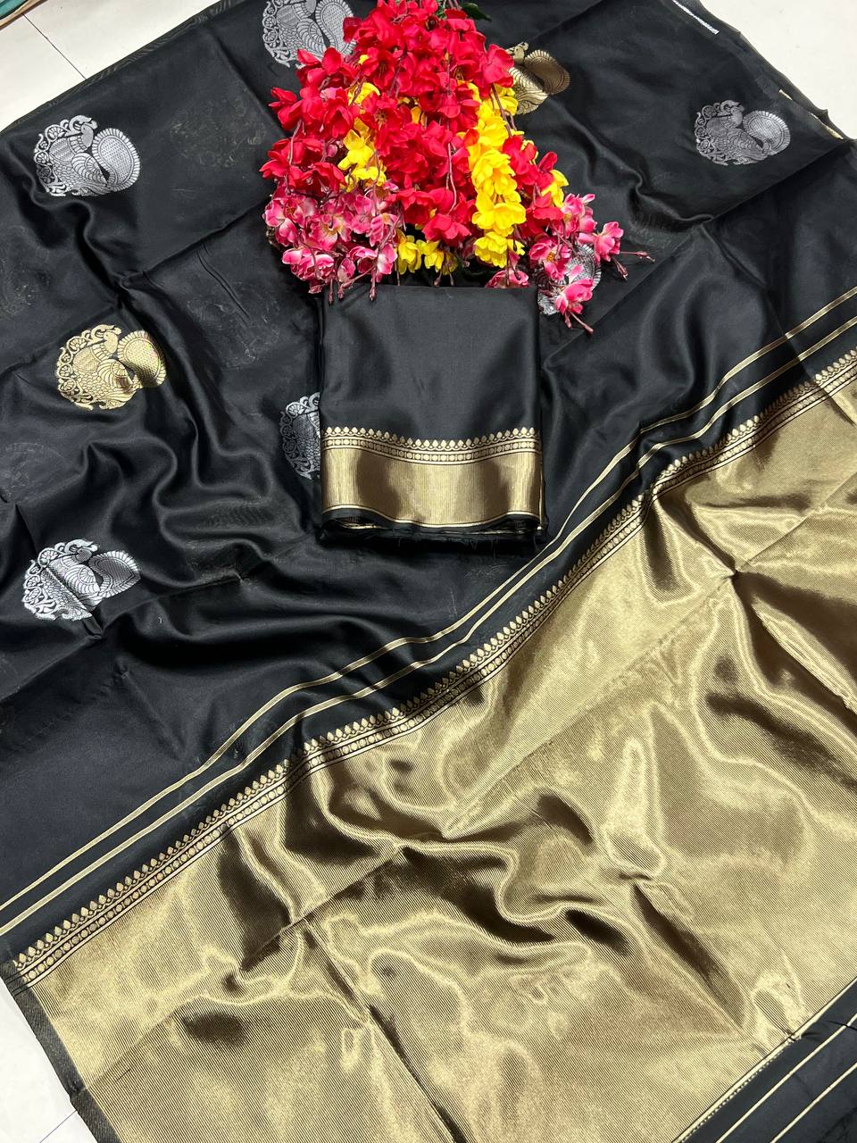 Black Banarasi Designer Saree