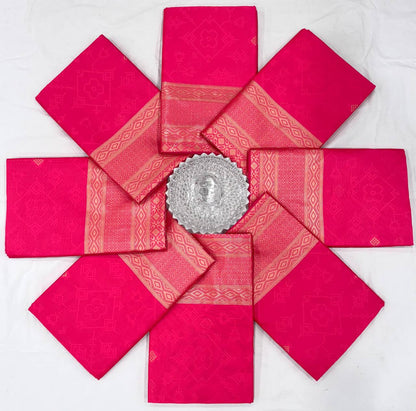 Hot Pink Banarasi Saree