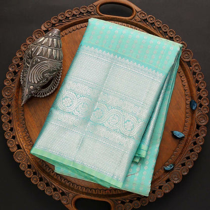 Mint Green Kanjivaram Saree