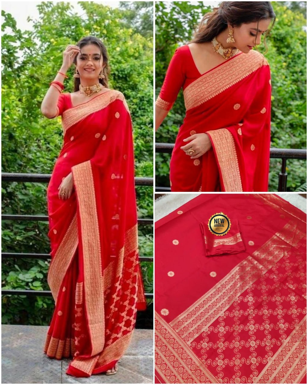 Red Banarasi Wedding Saree