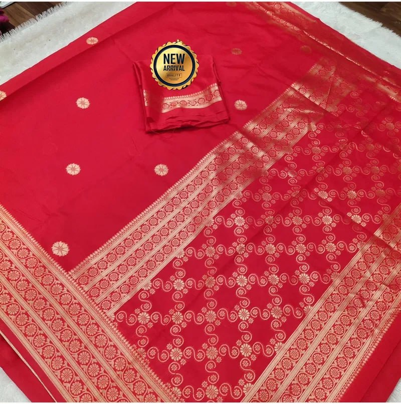 Red Banarasi Wedding Saree