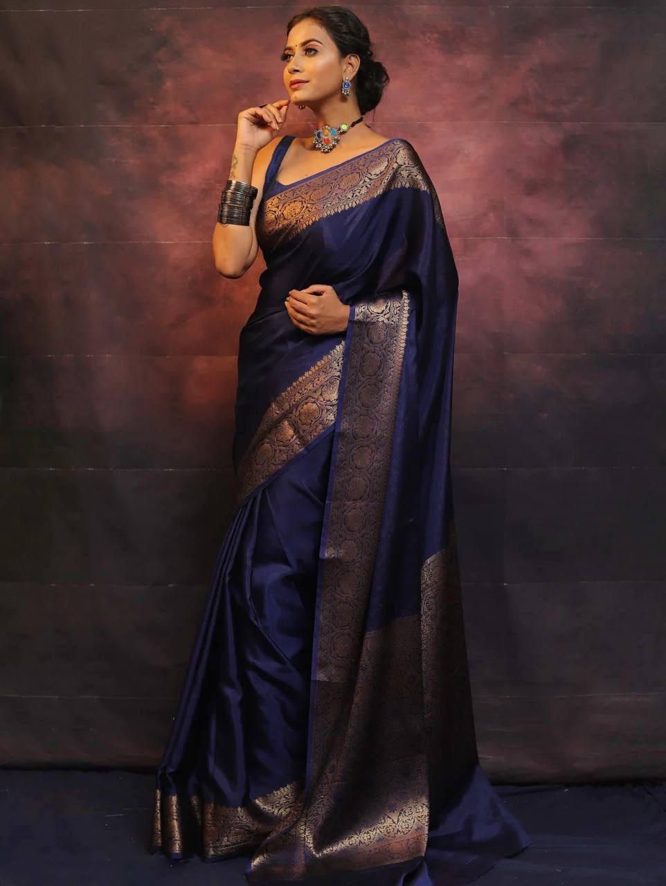 Premium Zari Border Silk Saree