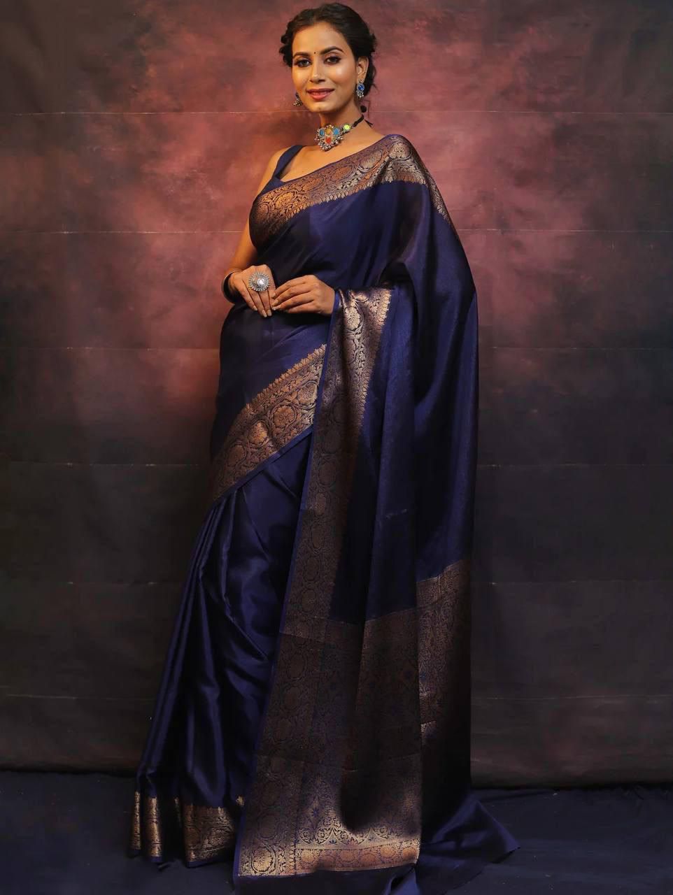 Premium Zari Border Silk Saree