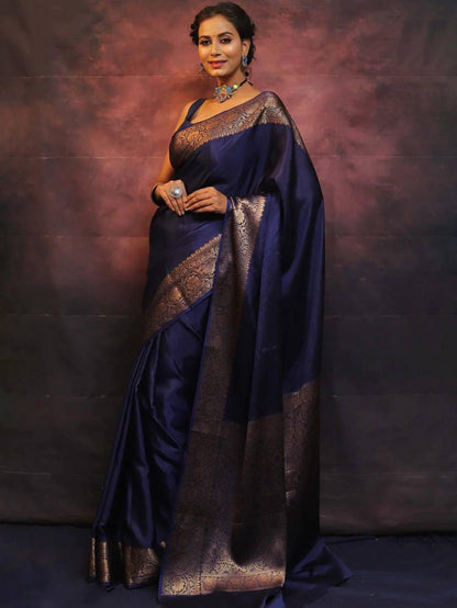 Premium Zari Border Silk Saree
