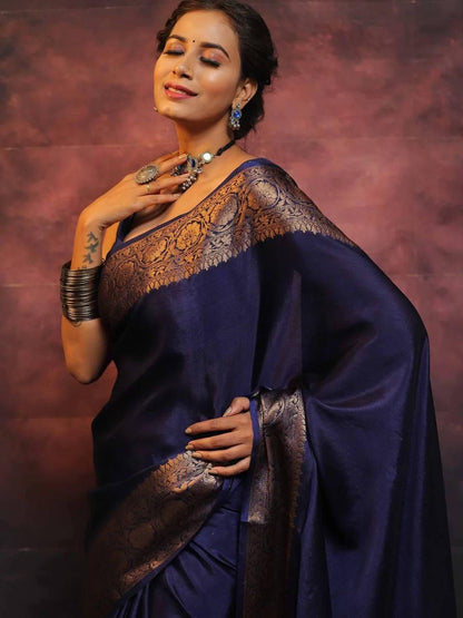 Premium Zari Border Silk Saree