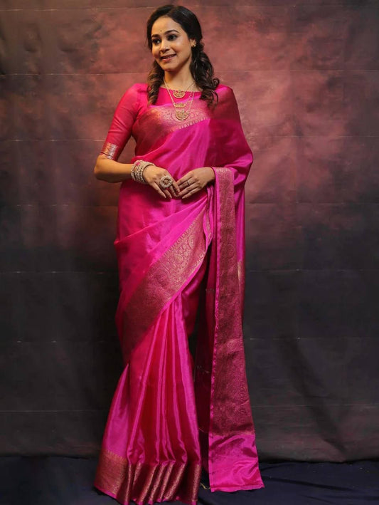 Arya Premium Zari Border Silk Saree