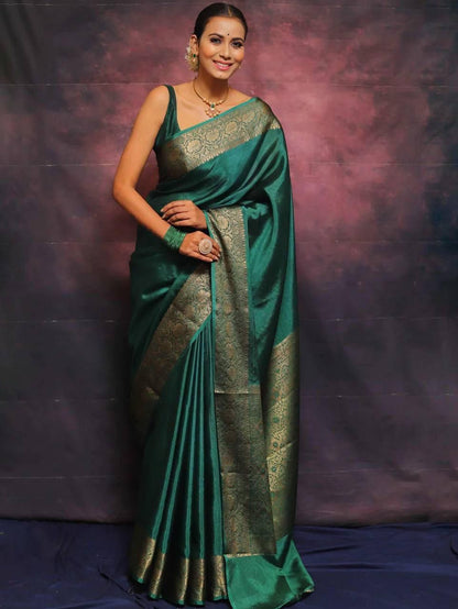 Premium Zari Border Silk Saree