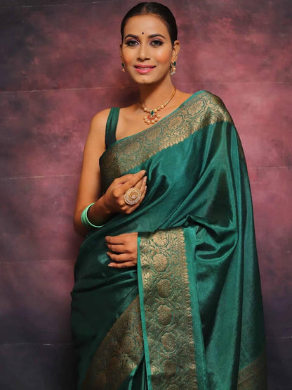 Premium Zari Border Silk Saree