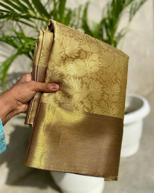 Pure Gold Kanjivaram Saree
