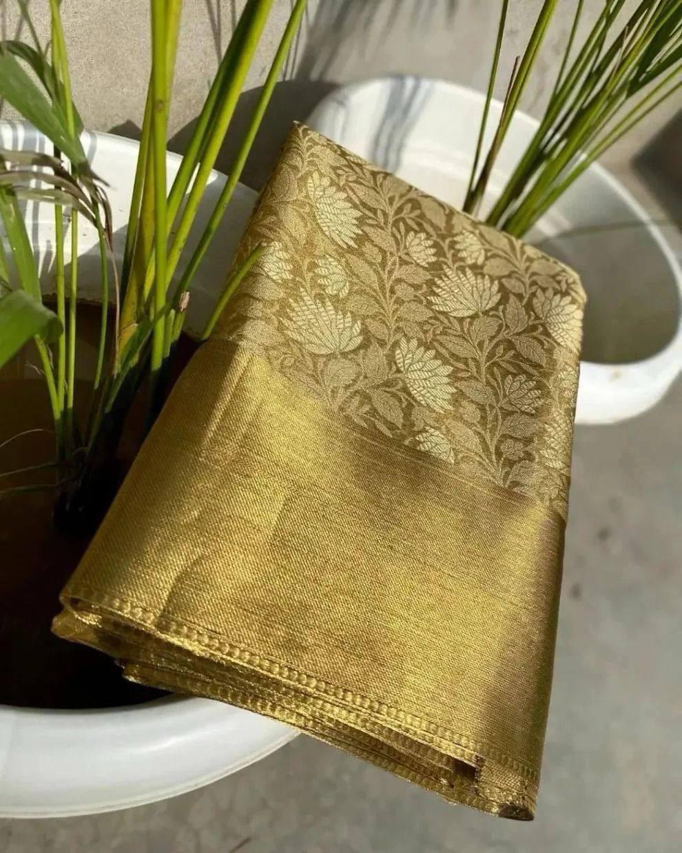 Pure Gold Kanjivaram Saree