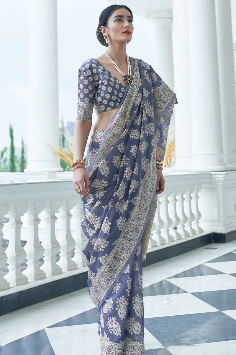 Kivaami Banarasi Silk Saree