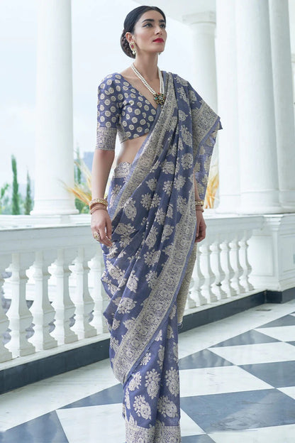 Kivaami Banarasi Silk Saree