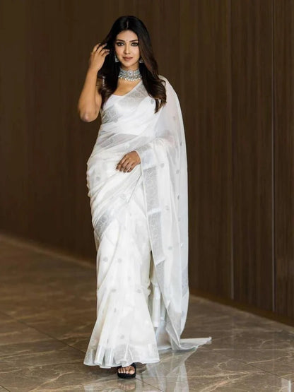 Soft Organza Designer Saree