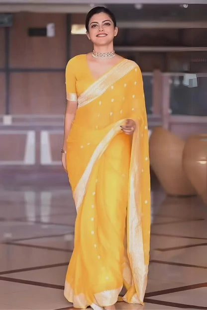Soft Organza Designer Saree