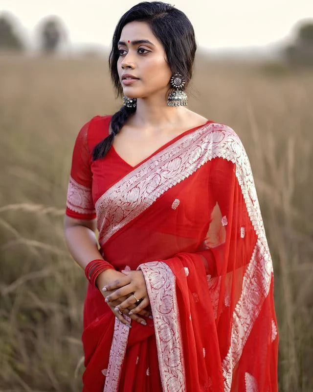 Soft Organza Designer Saree