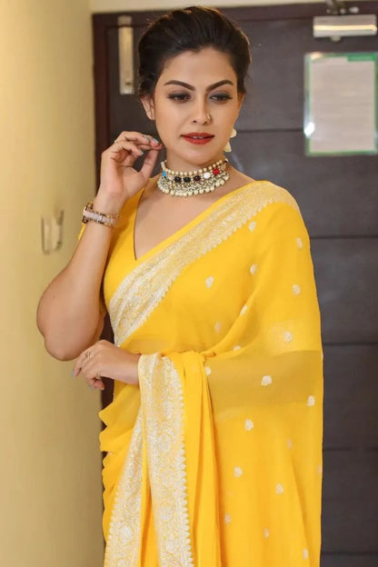 Soft Organza Designer Saree