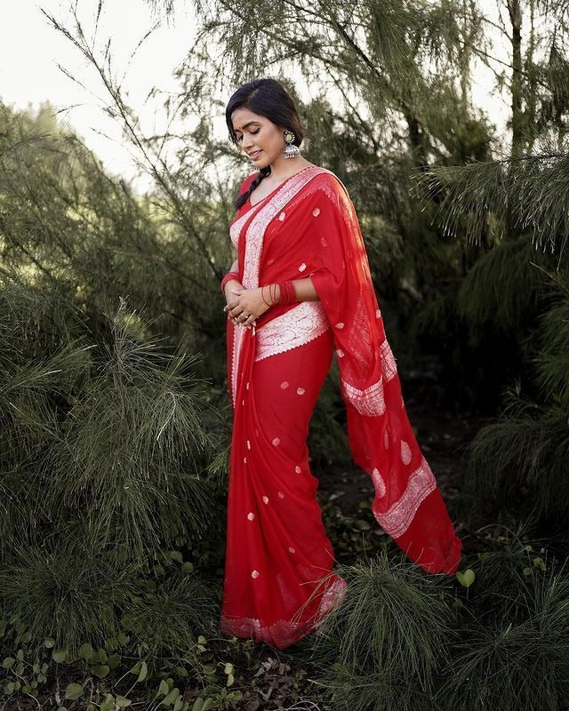 Soft Organza Designer Saree