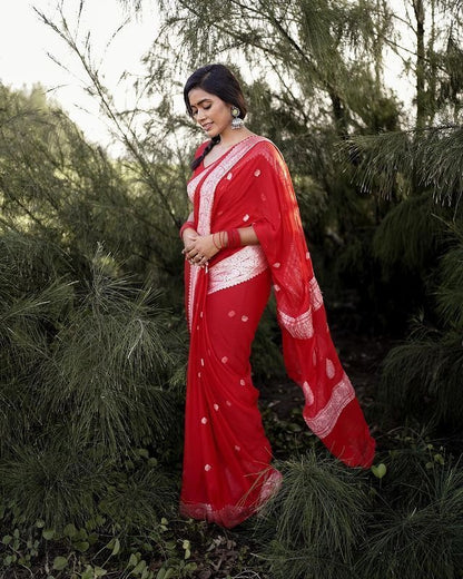 Soft Organza Designer Saree