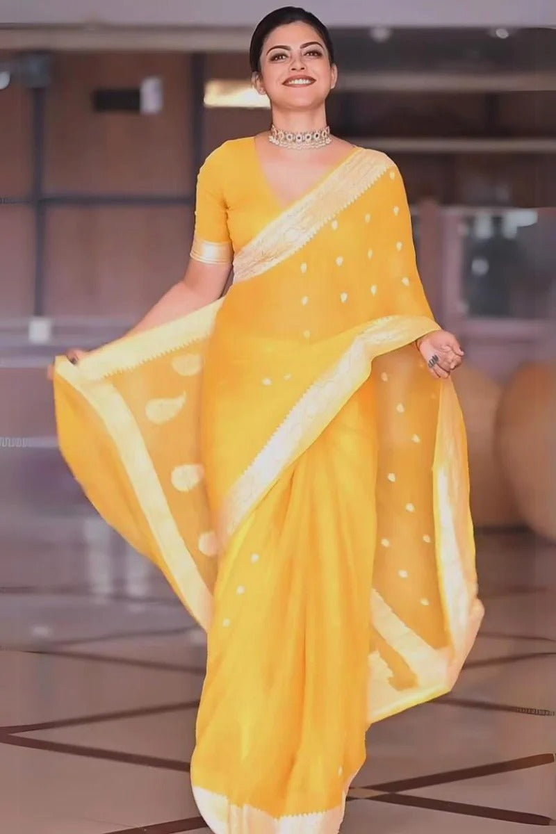 Soft Organza Designer Saree