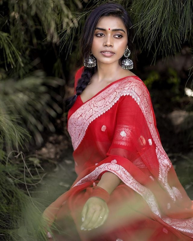 Soft Organza Designer Saree