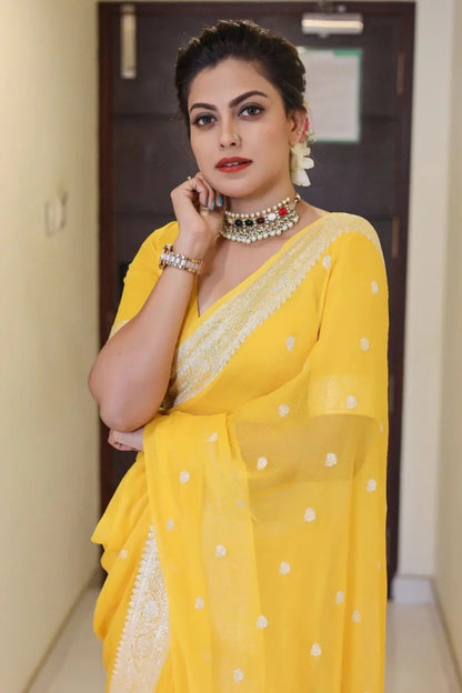 Soft Organza Designer Saree